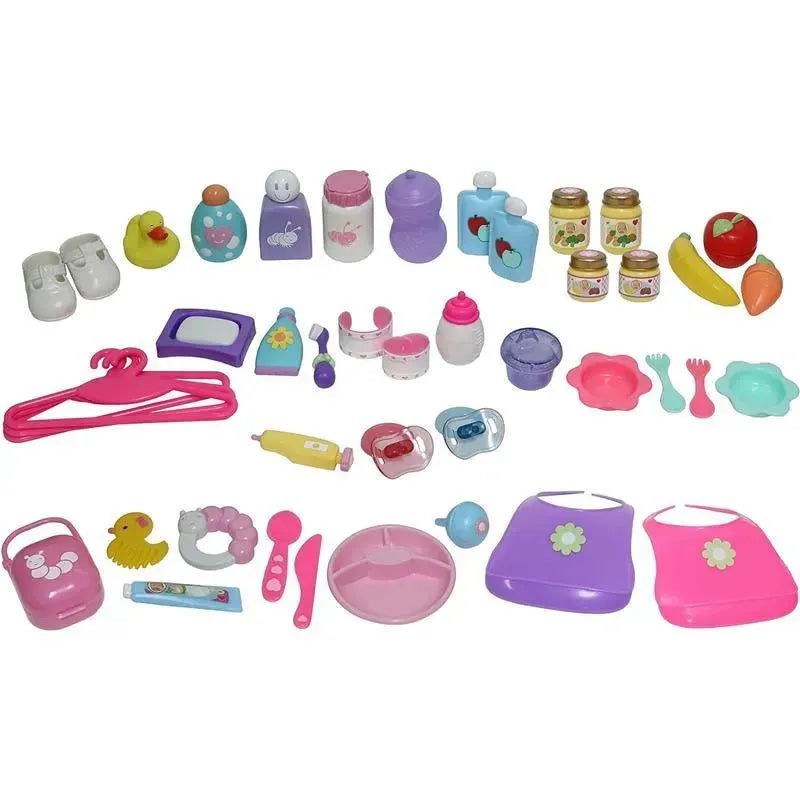 JC Juguetes - 45-Pieza Nursery Accessory Juego para Playtime Diversión, Edades 2+