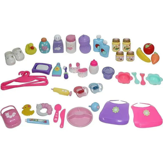 JC Juguetes - 45-Pieza Nursery Accessory Juego para Playtime Diversión, Edades 2+