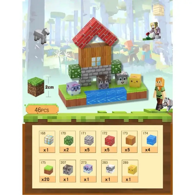 MagCraft Criativae - Bloques Magnéticos de Construcción Infantil