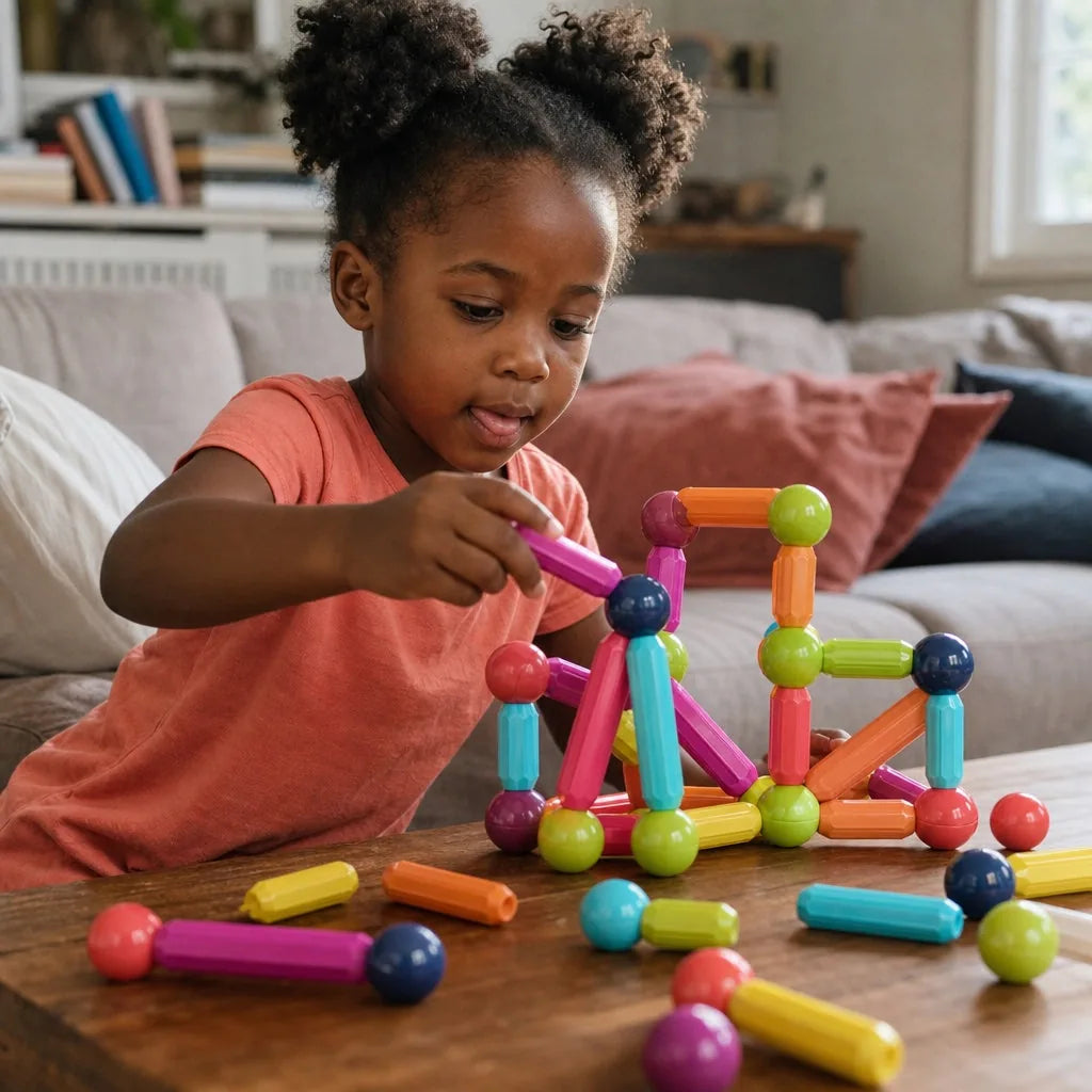 Magna Kids Criativae, Varillas y Esferas Magnéticas para Construir sin Fuerza, vista 2 de 8