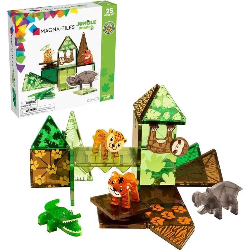 25-Pieza Jungle Animales Magnético Construcción Juego by Magnatiles