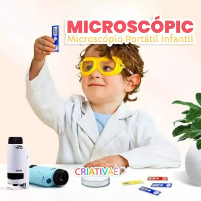 Microscopic Criativae, Microscopio Portátil con Aumento de 120x, vista 3 de 5