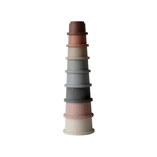 Mushie Original Apilables Cups Juguete para Babies | Crafted in Denmark