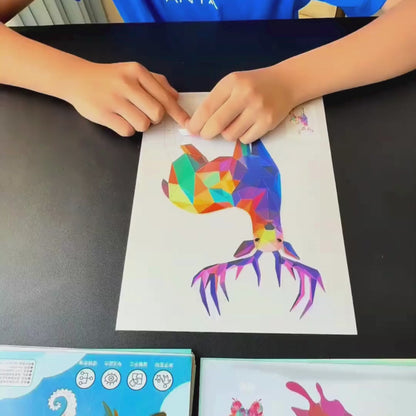 3D Collage Geométrica – Kit de Arte Educativo para Niños 3+ | CRIATIVAE
