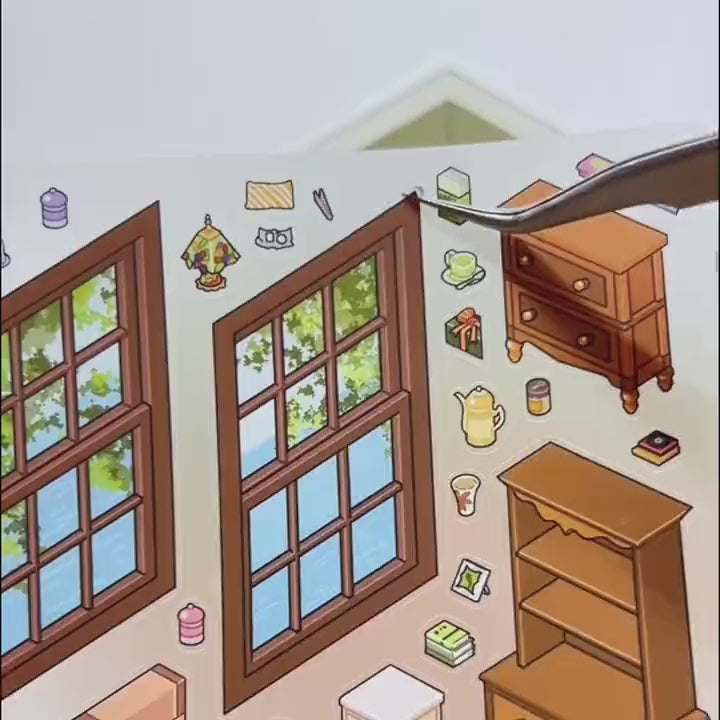 Minimundo Criativae - Libro de Pegatinas de Escenas 3D en Miniatura