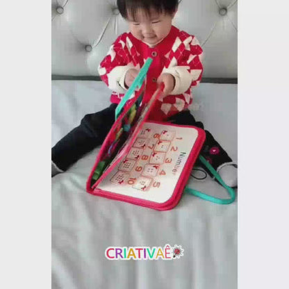 Busy Board Montessori para Niños - Tablero Sensorial de Fieltro Didáctico de Habilidades para la Vida | CRIATIVAE