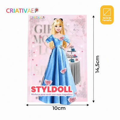 Styldoll Criativae - Muñeca para Vestir con Ropa Magnética
