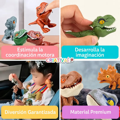 Mordisaurio Criativae - Dinosaurios de Bolsillo que Muerden el Dedo