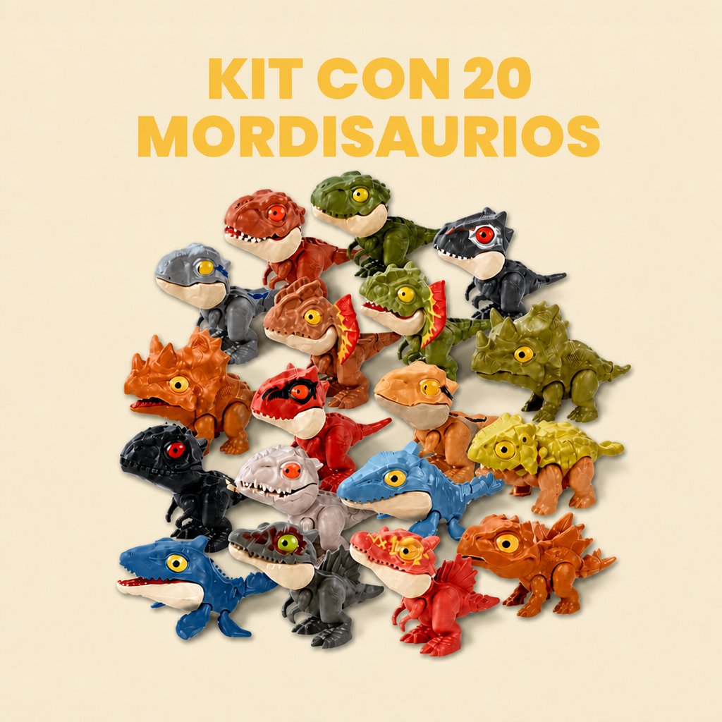Mordisaurio Criativae - Dinosaurios de Bolsillo que Muerden el Dedo