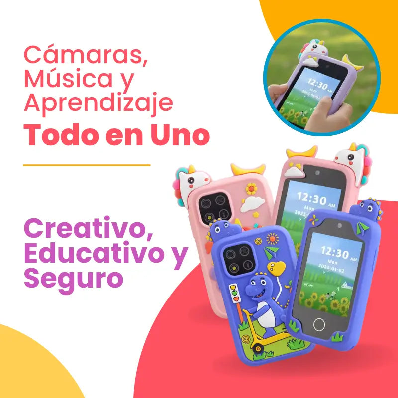 Smartphone Multifuncional Educativo para Niños – Juegos, Música y Aprendizaje ABC | CRIATIVAE