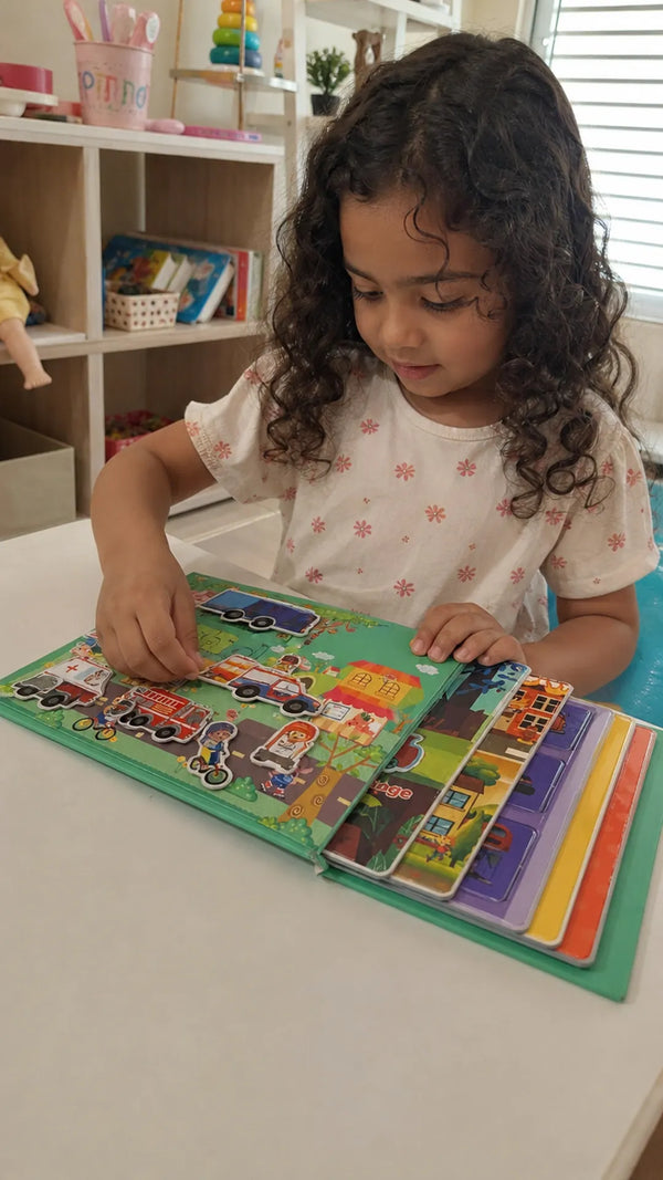 QuietBook Criativae - Libro Montessori de Actividades con Velcro