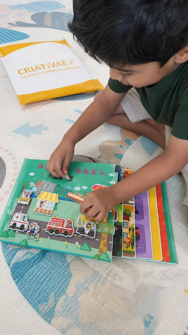QuietBook Criativae - Libro Montessori de Actividades con Velcro